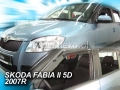 Deflektory ŠKODA FABIA II, 5dv. 05/2007r.→ (+ZN) HTB