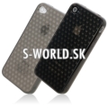 Silikónový obal iPhone 4 - Cube - čierna
