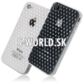 Silikónový obal iPhone 4 - Cube - priesvitná