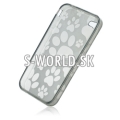 Silikónový obal iPhone 4 - Dogpaw - čierna
