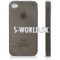 Silikónový obal iPhone 4 - Stripe - čierna