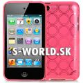 Silikónový obal iPod Touch 4G - Circles - ružová