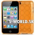 Silikónový obal iPod Touch 4G - Circles - oranžová