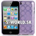 Silikónový obal iPod Touch 4G - Circles - fialová