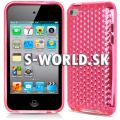 Silikónový obal iPod Touch 4G - Diamond - ružová
