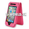 Kožený obal iPod Touch 4G - Luxury ružová