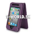 Kožený obal iPod Touch 4G - Luxury fialová