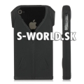 Silikónový obal iPhone 4 - T-Shirt - čierna