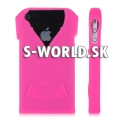 Silikónový obal iPhone 4 - T-Shirt - ružová
