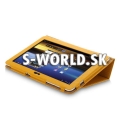 Kožený obal Samsung Galaxy Tab 10.1 - Netwave žltá