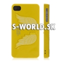 Zadný kryt iPhone 4 - Angel Wings - žltá