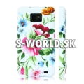Silikónový obal Samsung Galaxy S II - Flowers multi