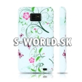 Silikónový obal Samsung Galaxy S II - Floral Swirl ružová 