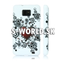 Silikónový obal Samsung Galaxy S II - Srdce červená 