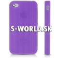 Silikónový obal iPhone 4 - Tire fialová