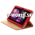 Kožený obal Samsung Galaxy Tab 10.1 - Rotate červená