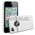 Zadný kryt iPhone 4 - Chrome biela