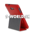 Kožený obal Samsung Galaxy Note - Clam červená