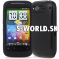 Silikónový obal HTC Desire S - Alu Shell čierna