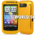 Silikónový obal HTC Desire S - Alu Shell zlatá