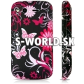 Silikónový obal HTC Desire S - Butterfly čierna