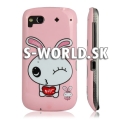 Zadný kryt HTC Desire S – Rabbit ružová