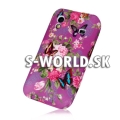 Silikónový obal Samsung Galaxy Ace - Butterfly fialová