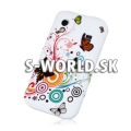 Silikónový obal Samsung Galaxy Ace - Butterfly Swirl biela