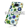 Silikónový obal Samsung Galaxy S II - Florals zelená