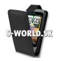 Kožený obal HTC WildFire S - Premium čierna