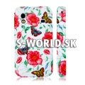 Silikónový obal Samsung Galaxy Ace - Butterfly & Roses biela