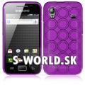 Silikónový obal Samsung Galaxy Ace - Rubber fialová