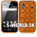 Silikónový obal Samsung Galaxy Ace - Rubber oranžová