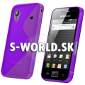 Silikónový obal Samsung Galaxy Ace - TPU fialová