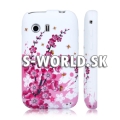 Silikónový obal Samsung Galaxy Y - Flower ružová