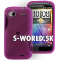 Silikónový obal HTC Sensation - S Line fialová