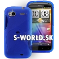 Silikónový obal HTC Sensation - S Line modrá