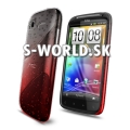 Zadný kryt HTC Sensation - Rain Drop červená