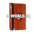 Kožený obal iPad 3 - Rotate Croco hnedá
