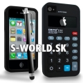Silikónový obal iPhone 4 - Calculator čierna
