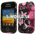 Silikónový obal Samsung Galaxy Y - Butterfly čierna