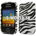 Silikónový obal Samsung Galaxy Y - Zebra čierna