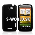 Silikónový obal HTC One X - Soft čierna