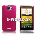 Zadný kryt HTC One X - Hybrid tmavo-ružová