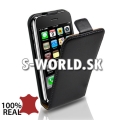 Kožený obal iPhone 3G/3GS - Flip Genuine čierna