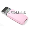Kožený obal iPhone 3G/3GS - Pouch svetlo-ružová