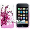 Silikónový obal iPhone 3G/3GS – Flowers ružová
