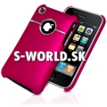 Zadný kryt iPhone 3G/3GS – Chrome tmavo-ružová