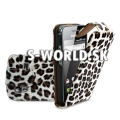 Kožený obal Samsung Galaxy Ace - Flip Leopard