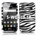 Silikónový obal Samsung Galaxy Ace - Zebra čierna